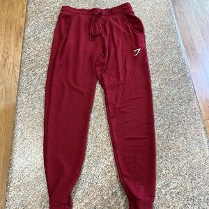 Gymshark Red Jogger Pants